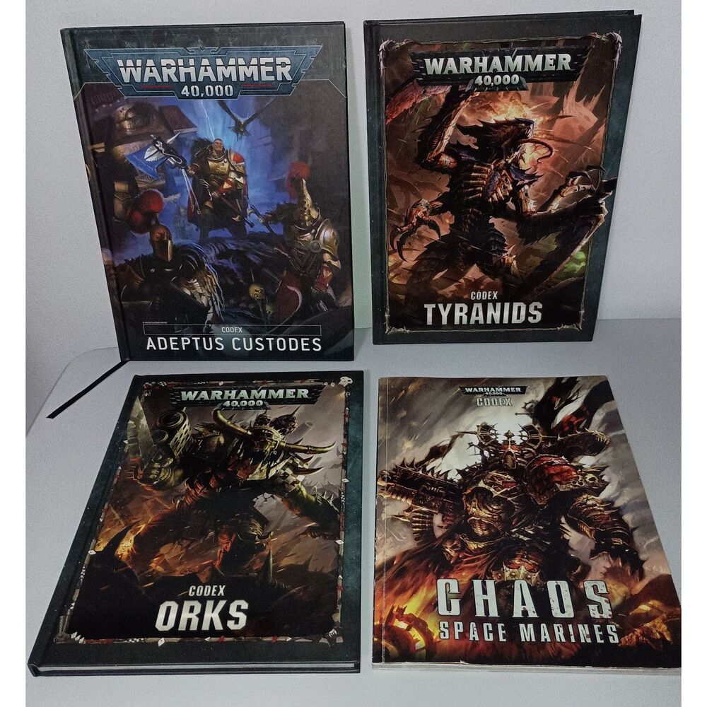 WARHAMMER 40,000 -Codex Tyranids/Adeptus Custodes/Codex Orks/Chaos Space Marines